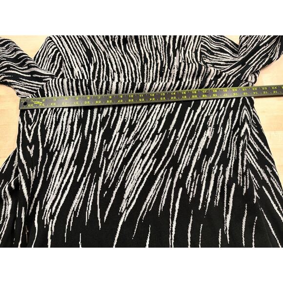 Ming Wang Black Open Front Cardigan White Detail Size Medium Old Money Luxury - Picture 8 of 9